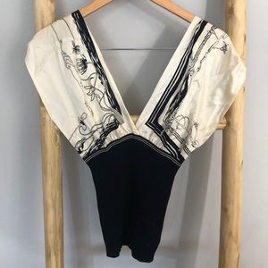Vintage Hermès Silk Twist Back Tank